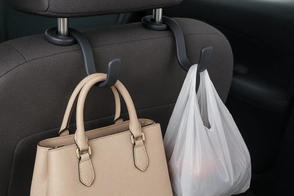 Flexible Silicone Car Headrest Hooks Soft Scratch Free Backseat Storage Hanger For Fragile Handbags Grocery Clothes