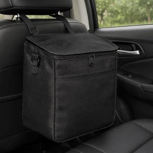 Heavy Duty Oxford Car Trash Bags Washable Reuseable Garbage Holder Backseat Hanging Organizer For SUV Truck Sedan